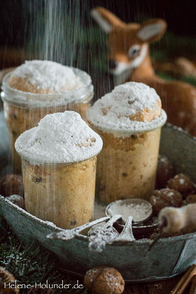 Stollen-Kuchen im Glas, für die Kids ohne "kandiertes Dings" und